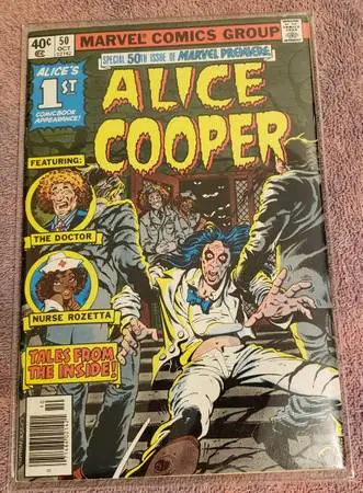 Marvel Comic Premiere #50 Alice Cooper Key
