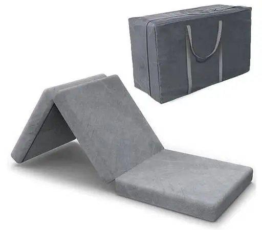 SINWEEK Tri Folding Mattress Foam Topper 4 Thickness Floor Cot
