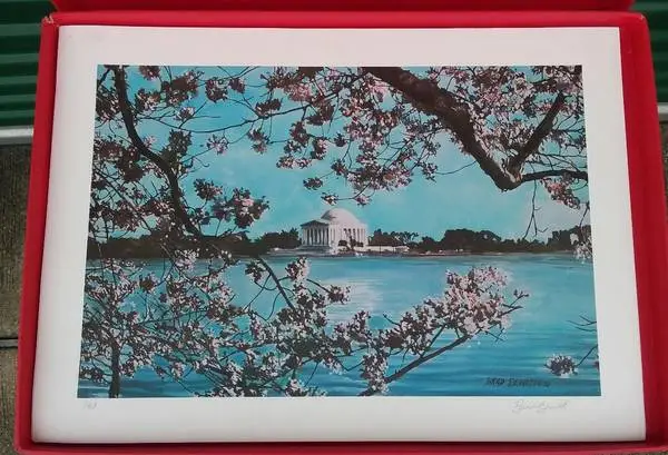 Set of 12 Signed Brad Bennett lithographs - United States theme