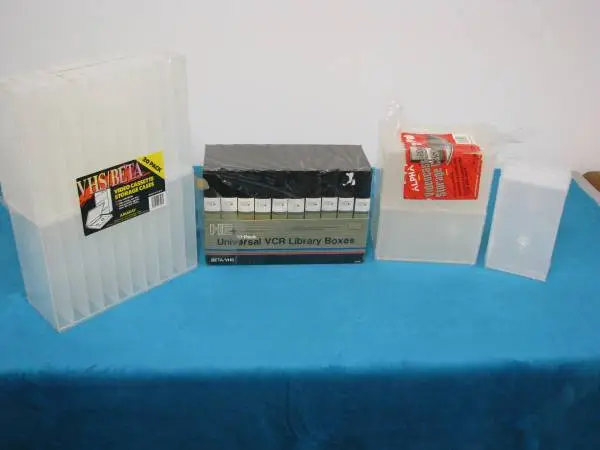 VHS / BETA PLASTIC CASES (89) - BRAND NEW