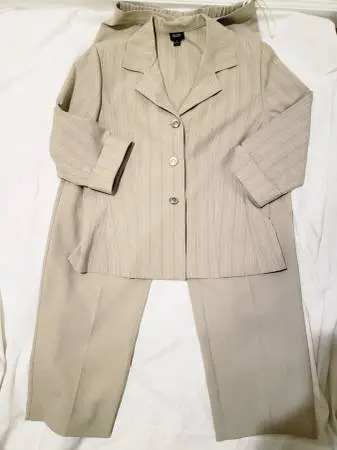 BGB Tan Pinstripe Womans Suit