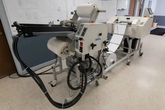 Ledco HDF-15 HD 15 Laminator With Feeder and Finish Line Cutter