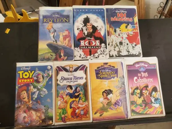 Spanish Disney vhs movies