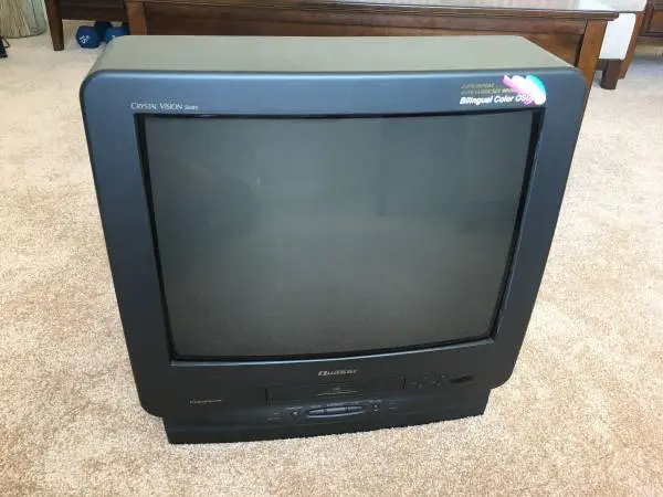 Quasar VV-2006 20 CRT TV VCR VHS Combo Retro Gaming w/ OEM Remote