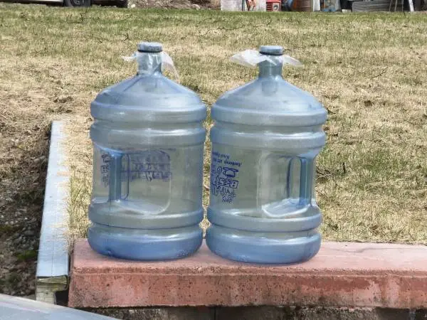 2- 5 gallon water jugs