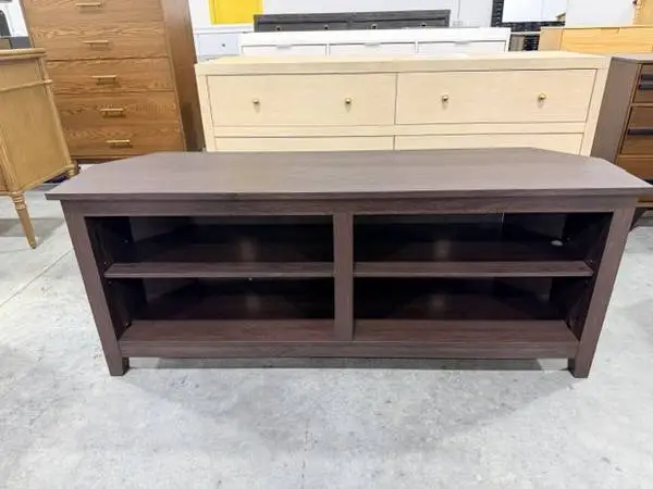 58 Transitional Wood Corner TV Stand For TVs up to 65 Brand New