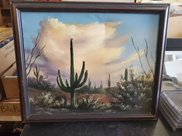 Southwest cactus painting