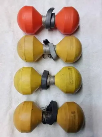 4 Lindy fishing marker buoys