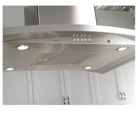 GE Profile 36 inch Stainless Island Range Hood