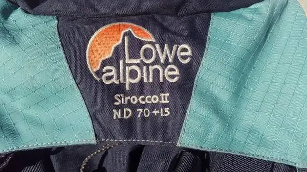 Lowe Alpine Backpack, 70-85L expandable