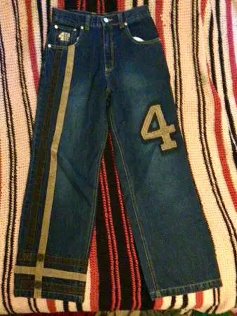 Vintage Like New Y2K 4 Da Street Size 14 Graphic Jeans