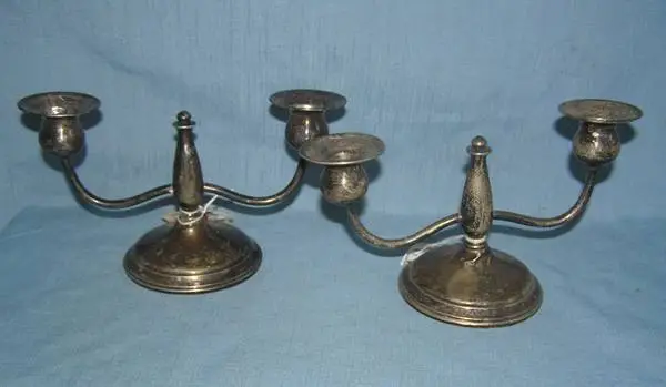 Pair of Sterling Silver Candle Sticks