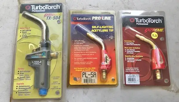 TurboTorch self lighting torch tip acetylene map/propane gas turbo