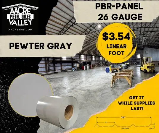Pewter Gray Coil *Aacre Valley Metal Sales*