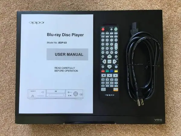OPPO BDP-83 Blu-Ray Player (CD, DVD, SACD) w/OEM Remote/Manual