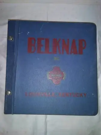 Vintage 1970s Belknap Bluegrass Hardware Binder Catalog