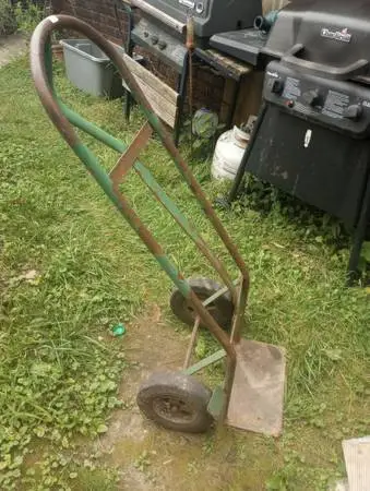Old heavy 2 wheel dolly