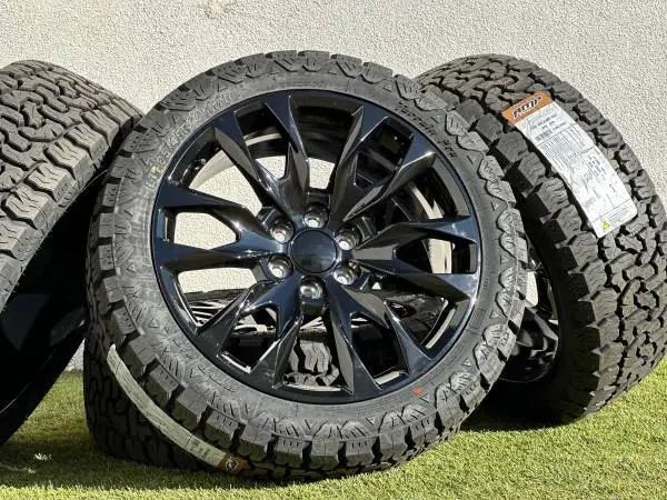 New 22 Chevy Tahoe Wheels 6x5.5 Silverado Rims A/T Tires GMC Sierra
