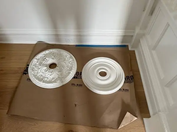 Plaster ceiling medallion