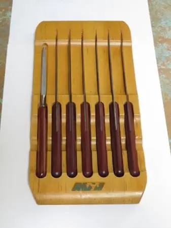 REDUCED: US Vintage KA-BAR Kitchen Knife Set of 6 With Sharpening Rod