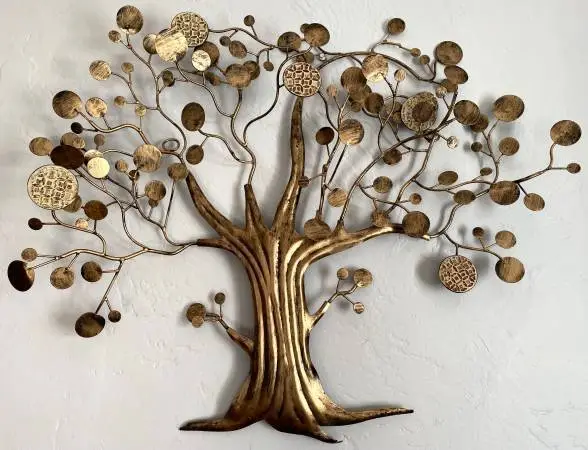Large Vintage 3D Metal Wall Decor