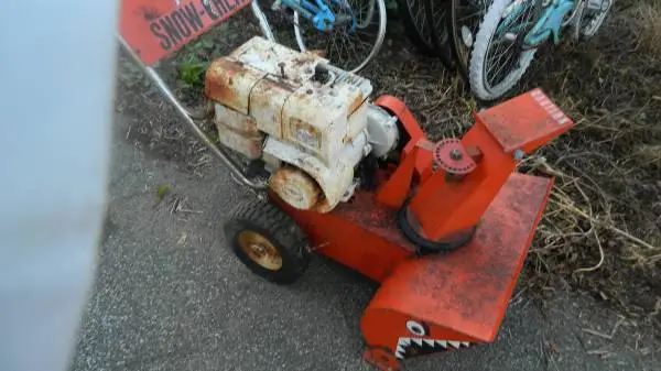 Jari snow -chew,   vintage snow blower