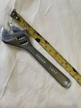 12” and 6 and 8” chrome crescent wrenchs - adjustable channellocks