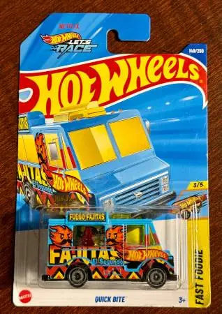 Hot Wheels Quick Bite Fast Foodie Diecast New on Card