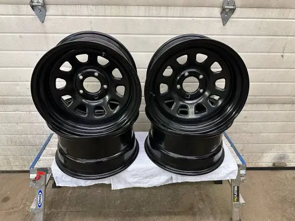 Black Spoke Steel Rims