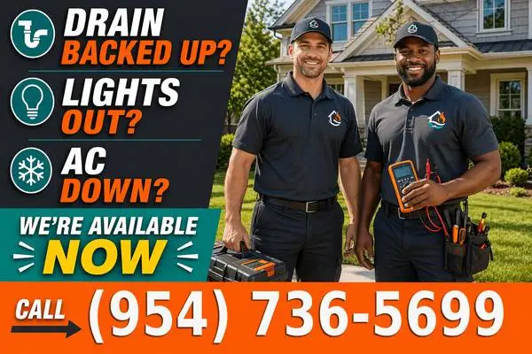⚡ Plumber • Electrician • AC Repair — Available Now — 7 Days