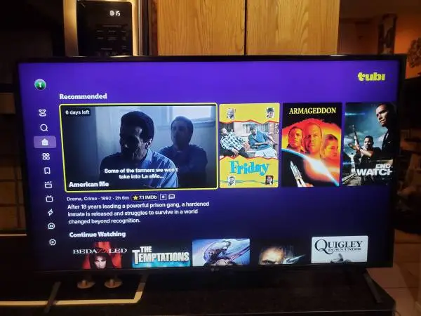 43 LG smart tv with remote