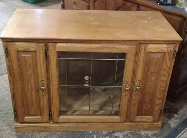 Solid Oak TV and Media Cabinet