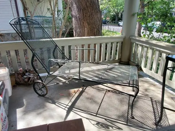Wrought Iron Chaise