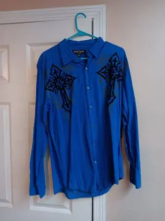6 large mens long sleeve dress/gig shirts all for