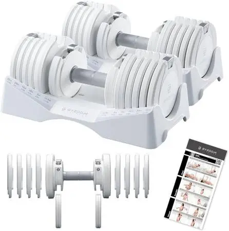 NEW! WHITE Workout Gear: Dumbbells, Kettlebells, Bench