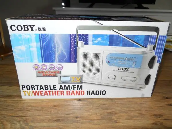 AM/FM, TV, Weather Band Radio