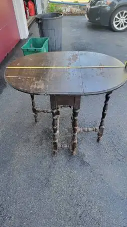 Old, Vintage leaf Table.  $30