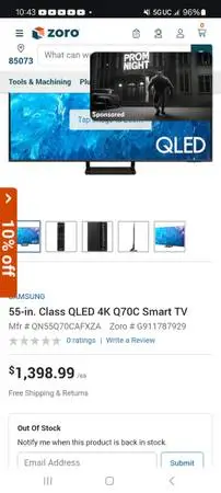 Samsung 55 Smart Tv 4K