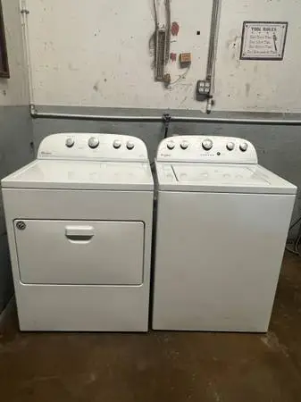 WHIRLPOOL WASHER AND ELECTRIC DRYER