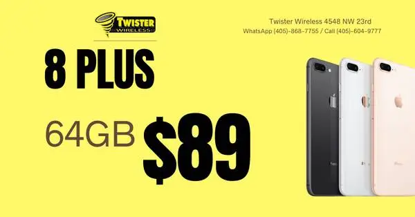 iPhone 8 Plus 64GB $89 - Unlocked - Twister Wireless OKC