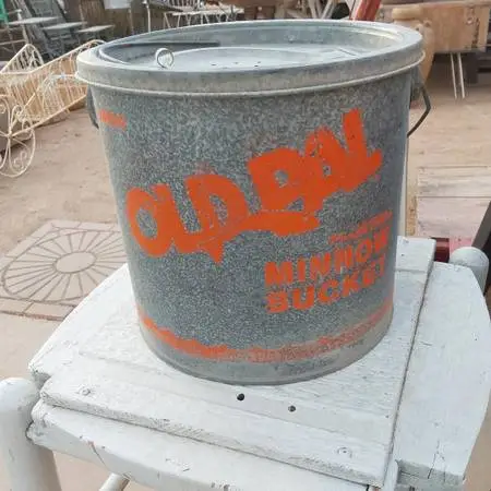 Vintage Old Pal Fishing Minnow Bucket - $20