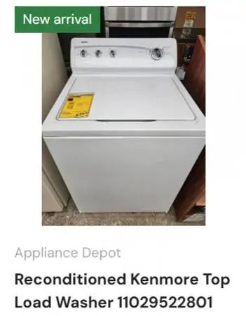Reconditioned Kenmore Top Load Washer 11029522801