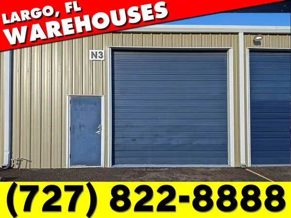 1,500sf: INDUSTRIAL WAREHOUSE/HOBBY SHOP/OFFICE & STORAGE/GARAGE/LARGO