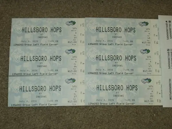 Hillsboro Hops Baseball Tickets July 4th Fireworks Night