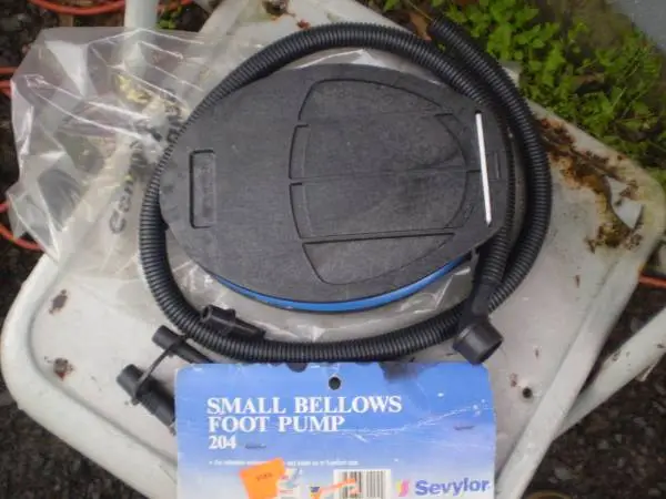 NEW Sevylor Bellows Foot Pump for Sports and Camping Equip Raft Tube