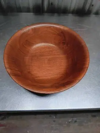 Vintage Burl Walnut wood bowl 1960S