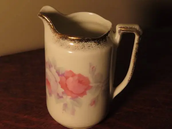 Antique Bavaria HAND PAINTED CREAM PITCHER 4 high