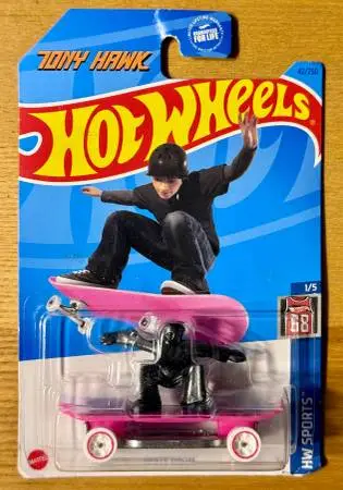 HOT WHEELS 2023 SKATE GROM HW SPORTS TONY HAWK PINK BLACK Brand New