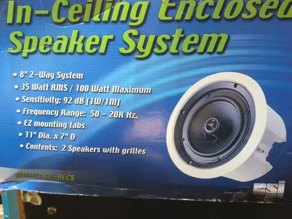 IN CEILING 8 2 WAY SPEAKERS