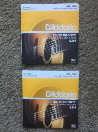 DAddario EJ-14 Acoustic Guitar Strings - 2 Sets